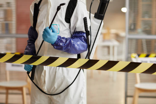 Professional Biohazard technician working in Westwood, MI